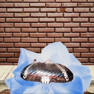 Stainless steel evening handbag